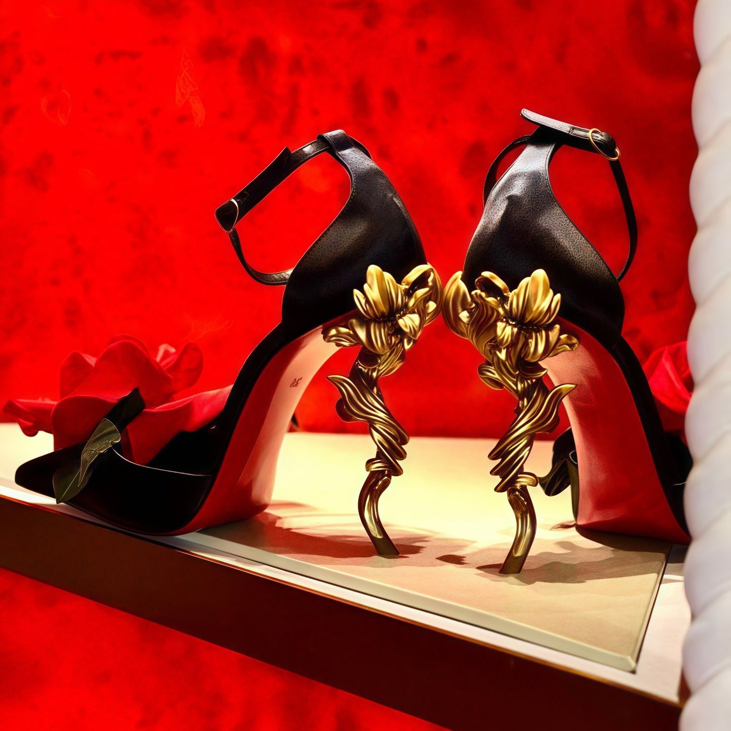 Enchanted Rose High Heel Shoes