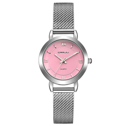 Women's Watch Small Quartz Steel Mesh Belt