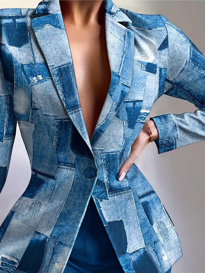 Polyester Jacket Women's Long Sleeve Personality (See size chart where applicable)