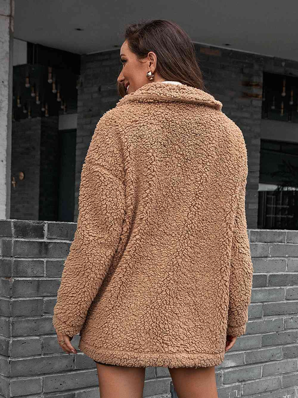 Ivy Lane Zip-Up Collared Teddy Jacket – GLITZ