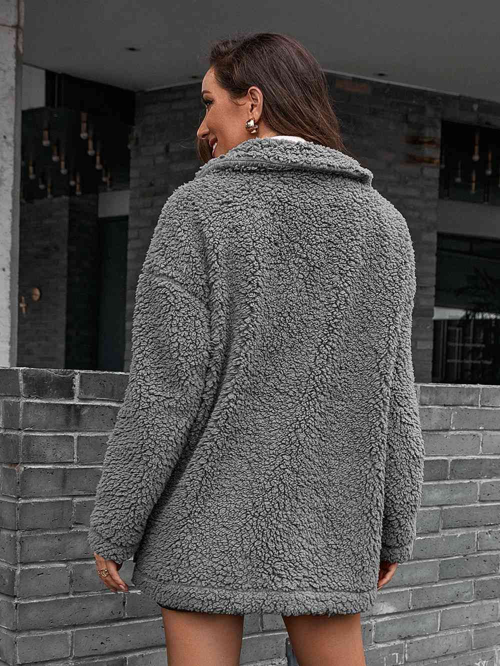 Ivy Lane Zip-Up Collared Teddy Jacket – GLITZ