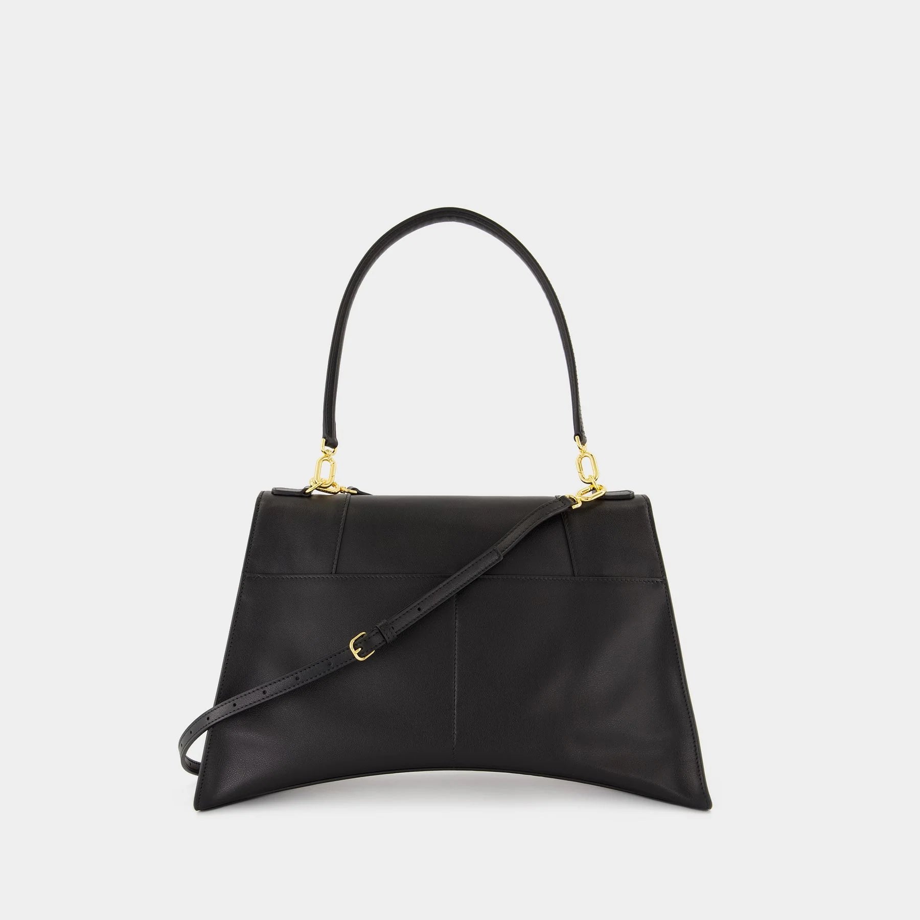 BALENCIAGA Medium Hourglass Soft Leather Shoulder Bag