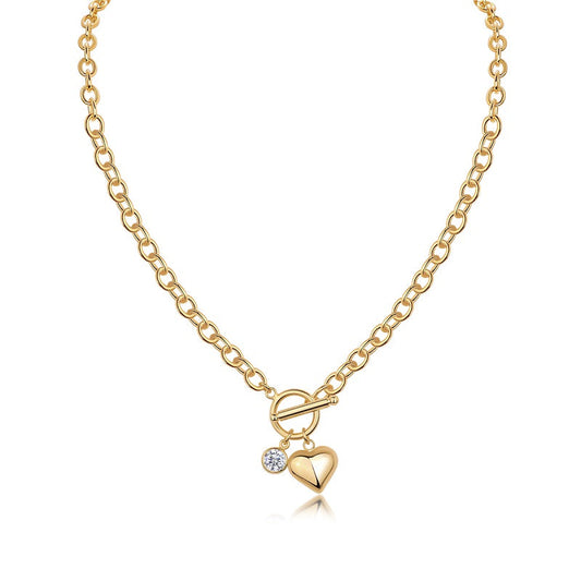 1Meteor Wish Luxury Fashion Diamond Pendant Necklace Set With Mosan Diamond Silver Ornaments Prohibit TikTok sales