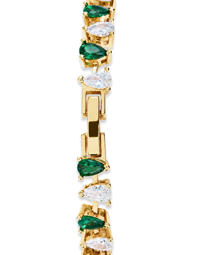 Emerald Pear Cut Tennis Bracelet