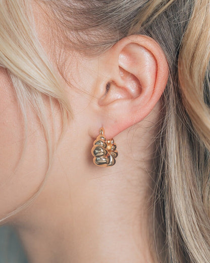Petite Croissant Hoop Earrings