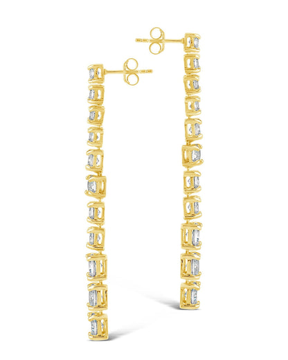 Natasha CZ Drop Stud Earrings