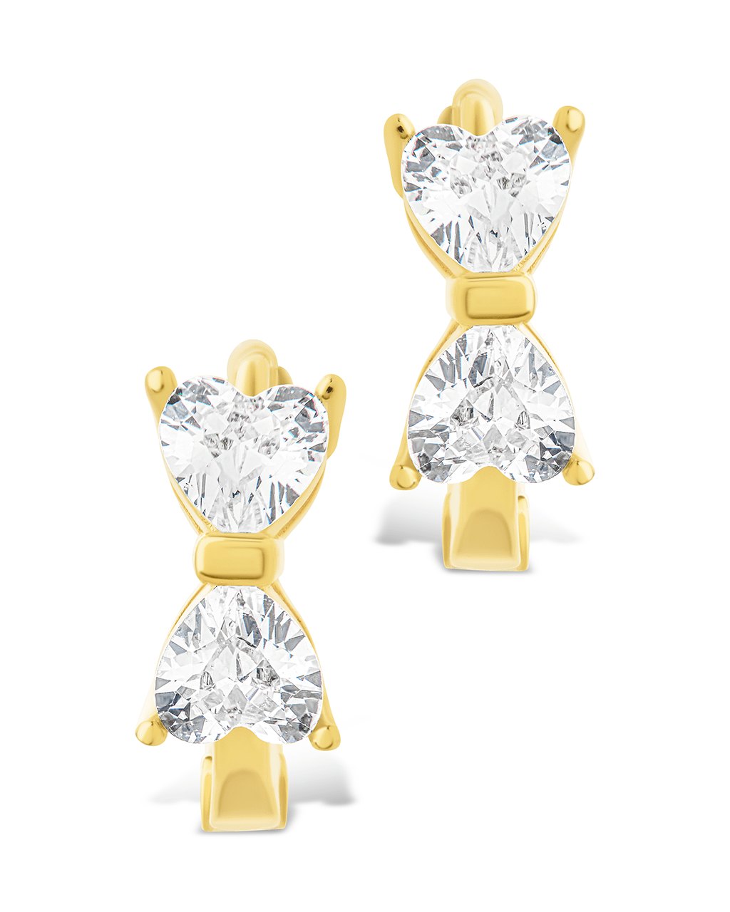 Sterling Silver Ravenna CZ Micro Hoop Earrings