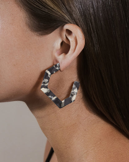 Resin Hex Hoops