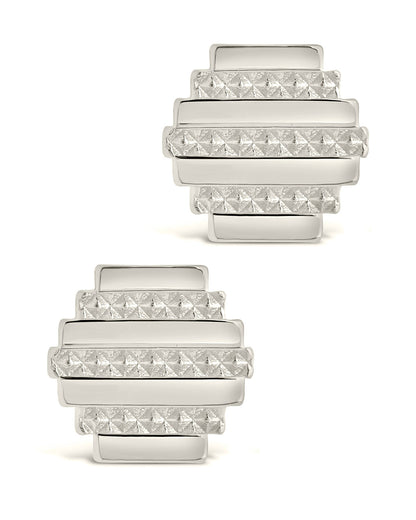 Sezia Textured Stud Earrings