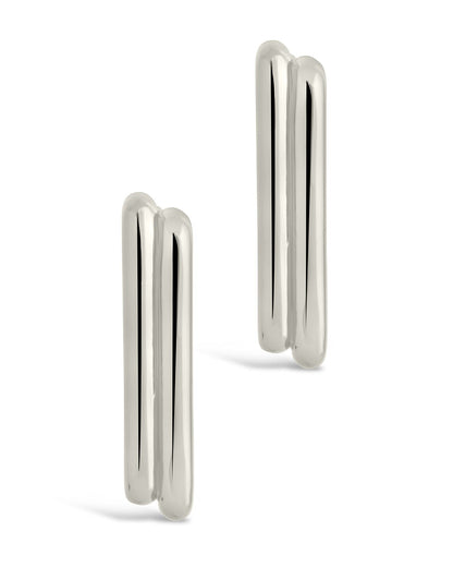 Baguette Hoop Earrings