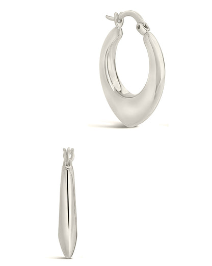 Indy Elongated Hoop Earrings