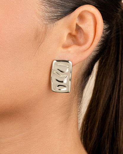 Monet Molten Metal Bar Stud Earrings