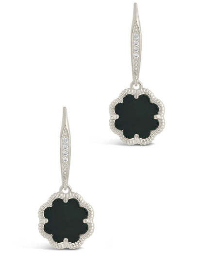 Rose Petal Short Drop Earrings