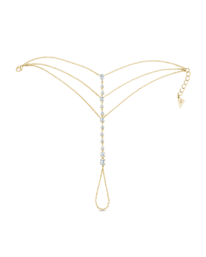 Anselma CZ Hand Chain