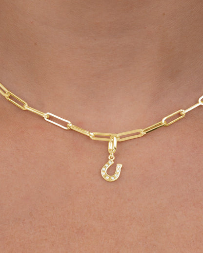 Sterling Silver Horseshoe Charm