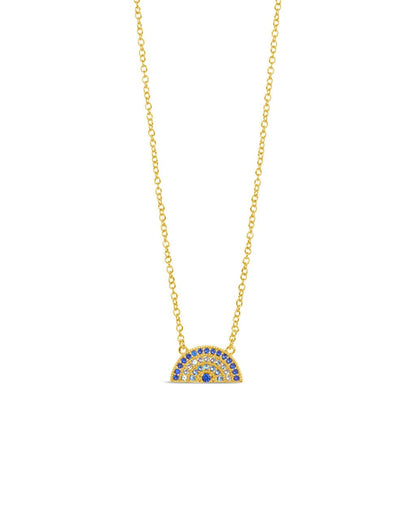Rainbow CZ Pendant Necklace