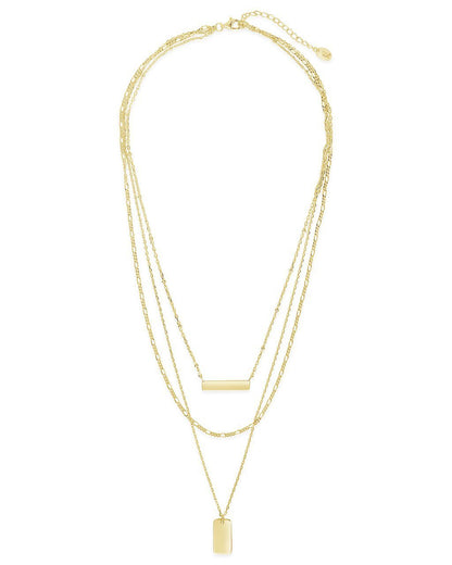 Triple Layered Bar Necklace