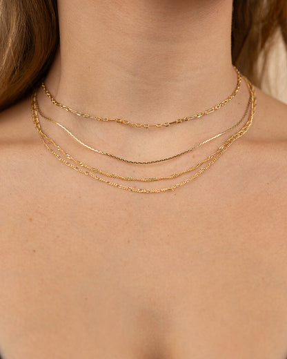 Multi Chain Layered Necklace