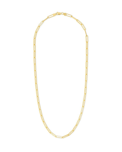 Sterling Silver Paperclip Chain Necklace