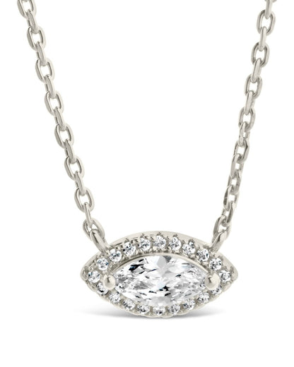 Jamie CZ Evil Eye Pendant Necklace