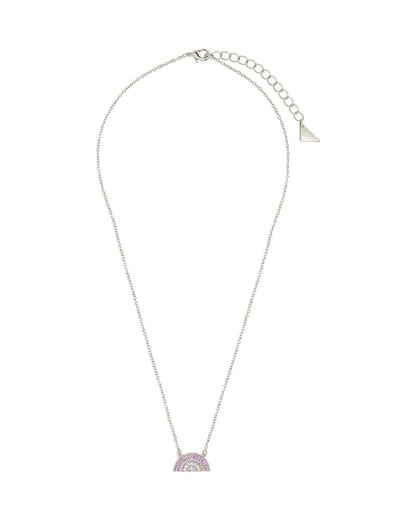 Rainbow CZ Pendant Necklace