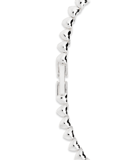 Stephanie Heart CZ Tennis Necklace
