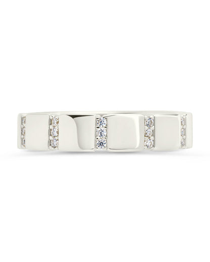 Sterling Silver Bradley CZ Ring