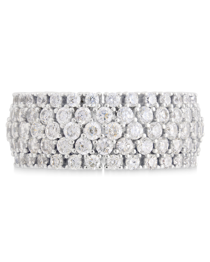 Sterling Silver Yvonne CZ Stacking Ring