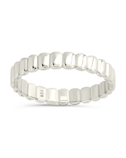 Sterling Silver Stacey Textured Band Ring