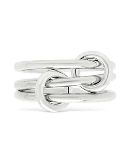 Sterling Silver Jasmin Link Stacking Ring