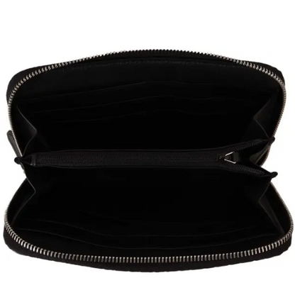 Black Wallet Microguccissima Leather Zipper wallet