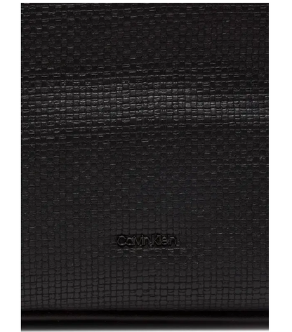 Black Synthetic Leather Handbag