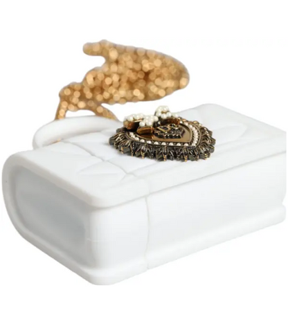 DOLCE & GABBANA White Silicone Devotion Heart Cover Hand Bag Airpod Case
