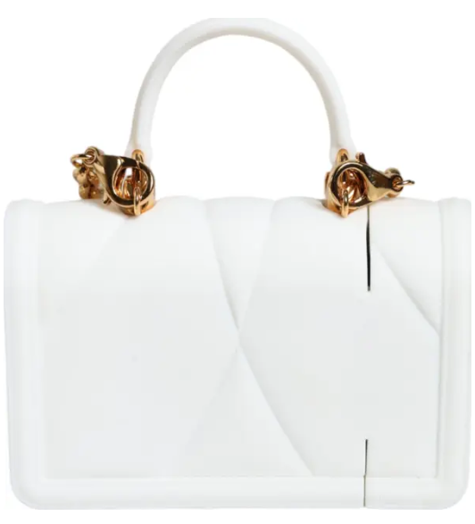 DOLCE & GABBANA White Silicone Devotion Heart Cover Hand Bag Airpod Case