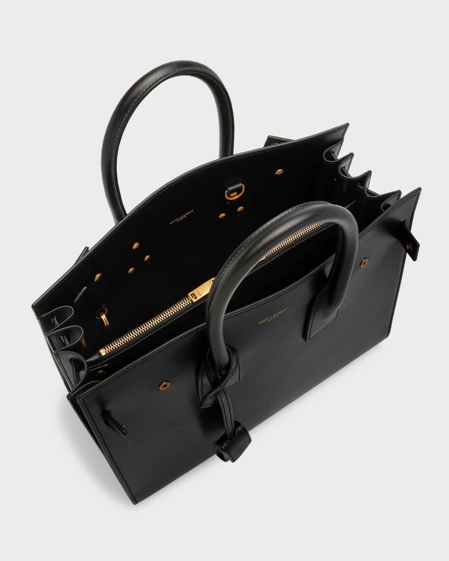 SAINT LAURENT Sac De Jour Small Top-Handle Bag in Smooth Leather