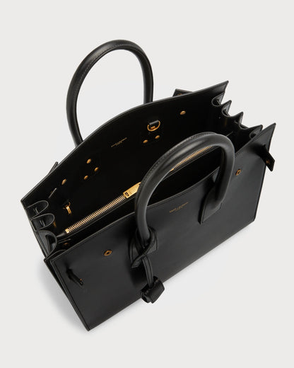 SAINT LAURENT Sac De Jour Small Top-Handle Bag in Smooth Leather