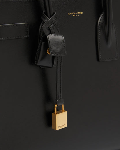 SAINT LAURENT Sac De Jour Small Top-Handle Bag in Smooth Leather