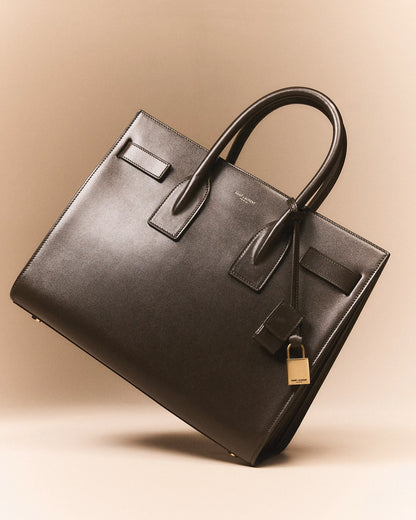 SAINT LAURENT Sac De Jour Small Top-Handle Bag in Smooth Leather